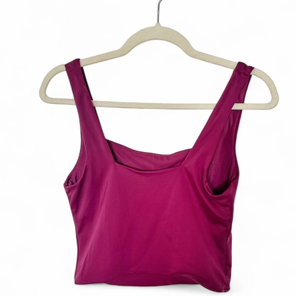 Andie Swim “The Siren” Swim Tank Top – Fuchsia, Size M - Picture 3 of 4